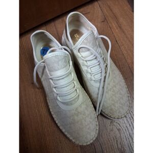 Michael Kors Beige MK Logo Espadrille Sneakers Women's Size 7.5 M